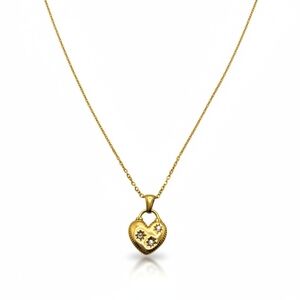 Gold Heart Pendant Necklace